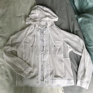 Lululemon white mesh jacket